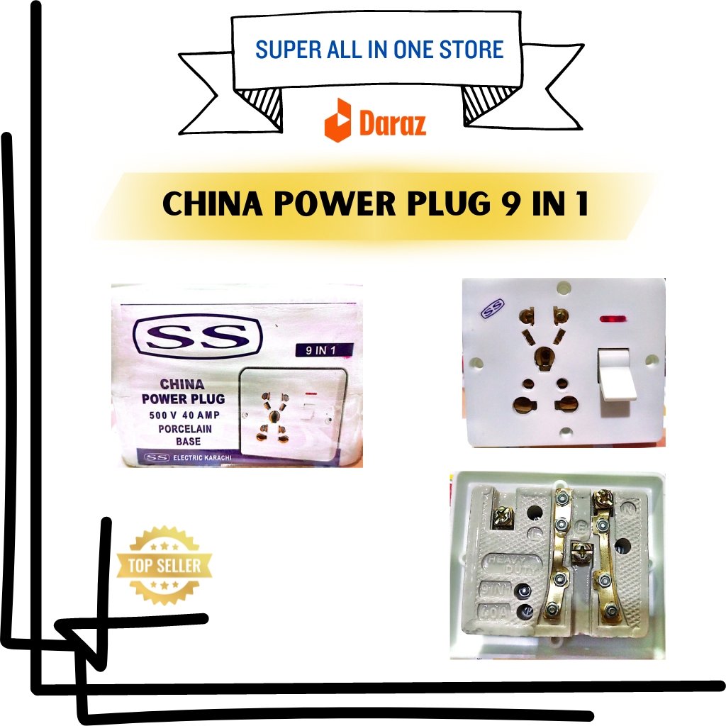 CHINA POWER PLUG PRCELAIN