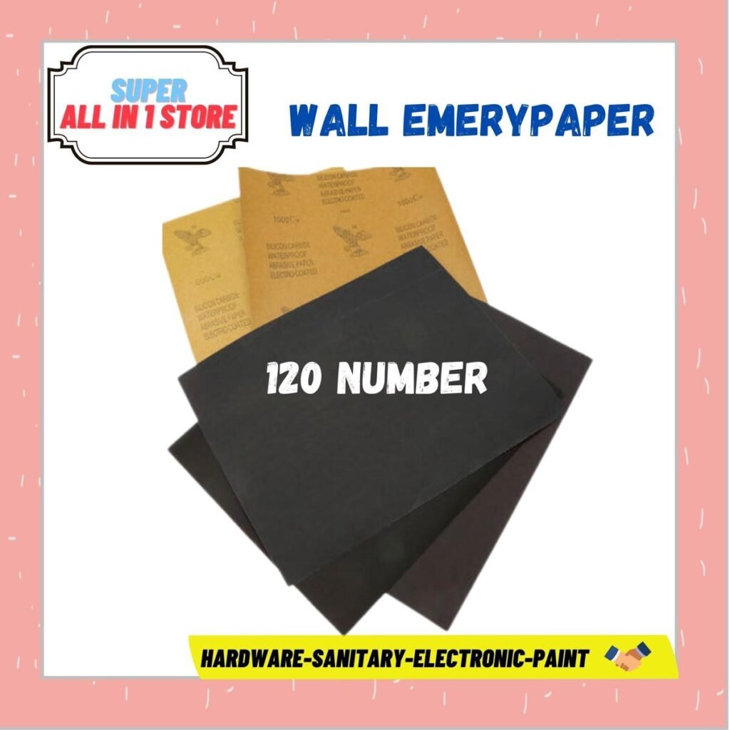 Enhance Your Surface Finishing with Waterproof Grit 120 Sandpaper - Perfect for Wood, Metal, and Walls