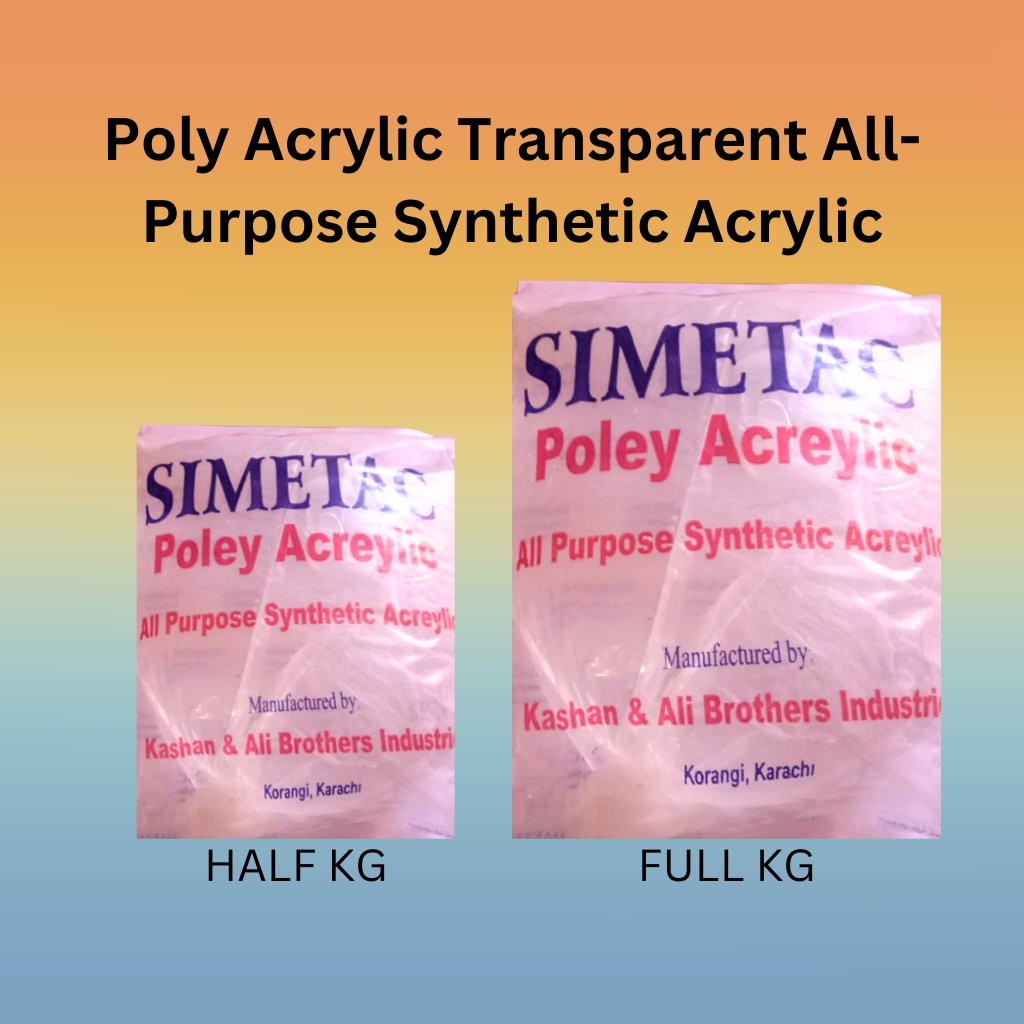 Poly Acrylic Transparent All-Purpose Synthetic Acrylic - Versatile and Durable Clear Coating for Wood, Metal, and Surfaces - High-Performance Finish for Indoor and Outdoor Use
