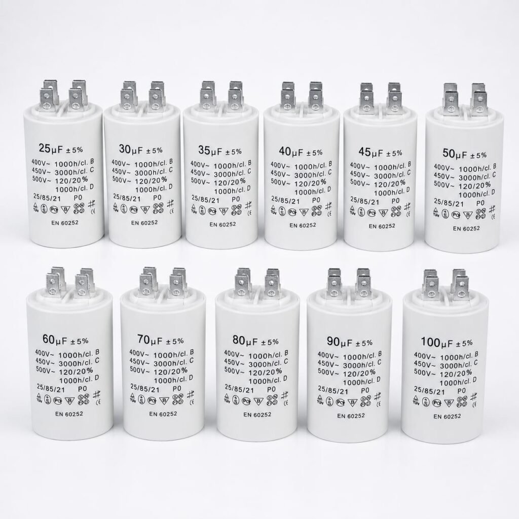 4 Pin Motor Run Capacitor 25UF-100UF 450V AC