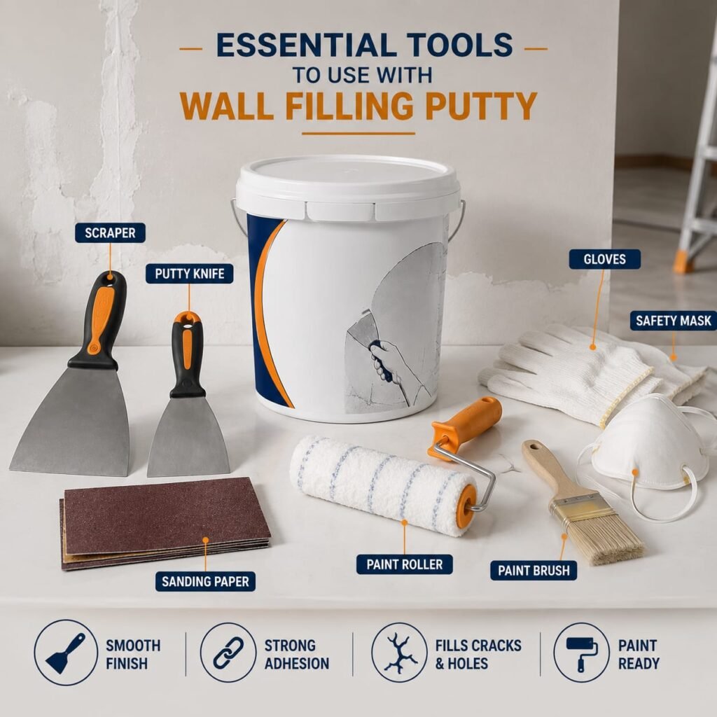 Wall Filling Putty 1 Ltr & 4.5 Ltr
