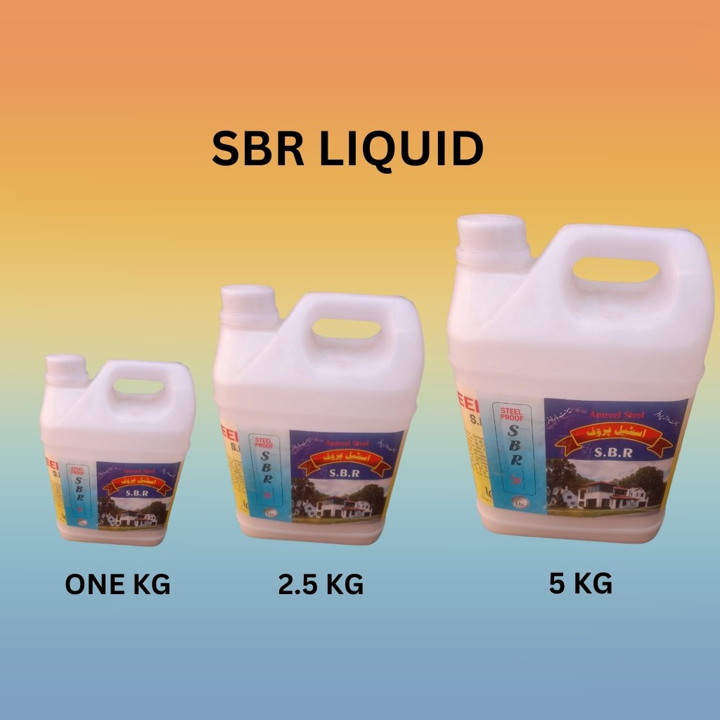 S.B.R Waterproofing Compound for Masonry & Concrete - Steel Proof, Protective Sealer, Paint-Resistant, Multiple Sizes (1L/2.5L/4L)