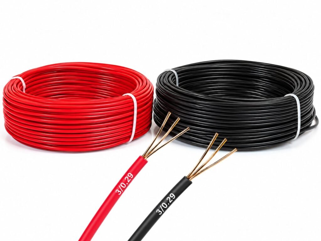 3/0.29 PVC Electric Cable Red & Black