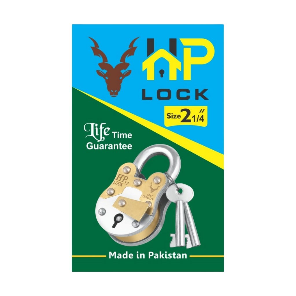 HP LOCK 2X1/4 2 PLATE 3 KEYS