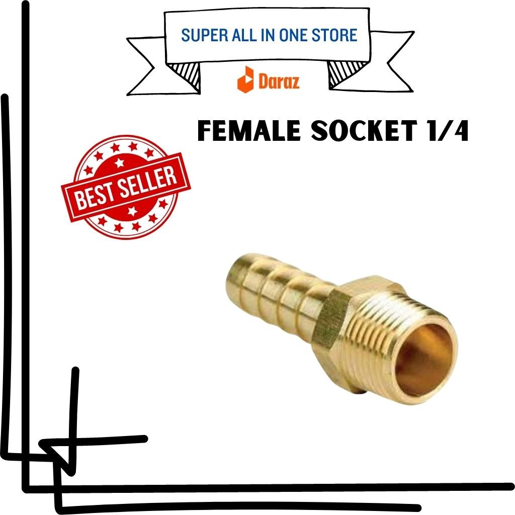 Female Socket outside thread in good quality 1/4 size