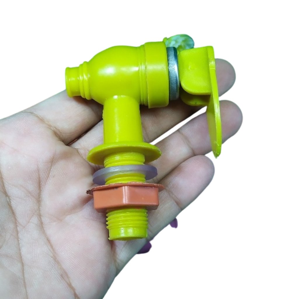 HQ Water Cooler Tap - Multicolor Rotatable Handle Tap with Open/Close Lockable Latch for Easy Water Dispensing