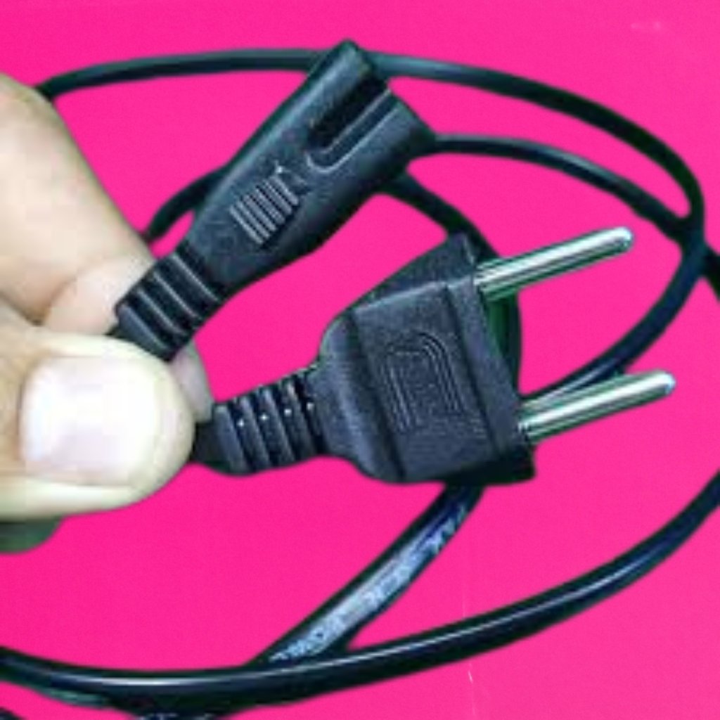 3.7 Feet AC 110V-220V Power Cable for DC Adapters, Laptop Chargers, Power Supply, and Tape Recorder - 2 Pin Lead Cord - Durable and Reliable for Home and Office Use