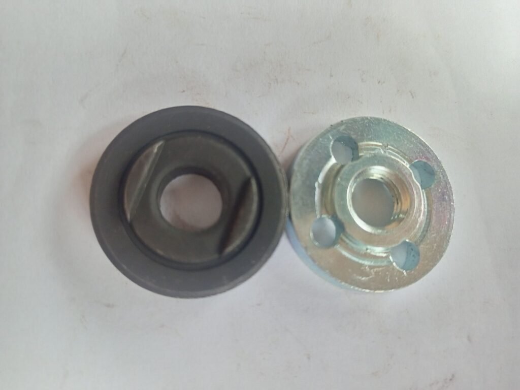 Angle Grinder Metal Pressure Plate Inner & Outer Flange Nut Set