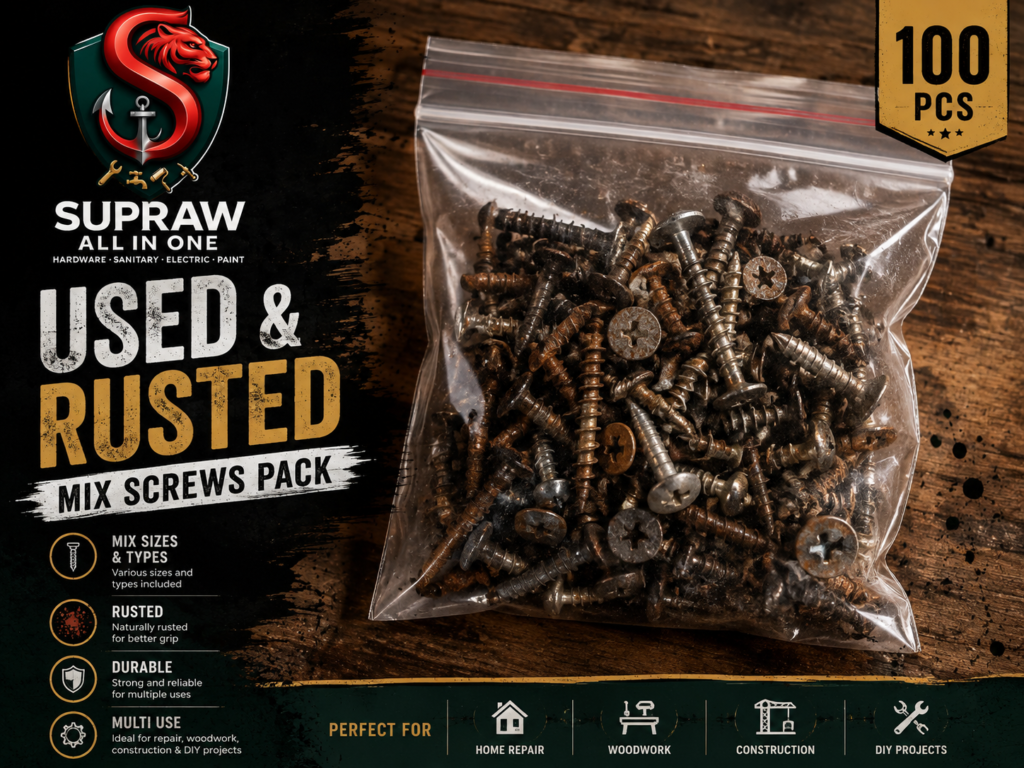 100 PCS Assorted Used Steel Screws