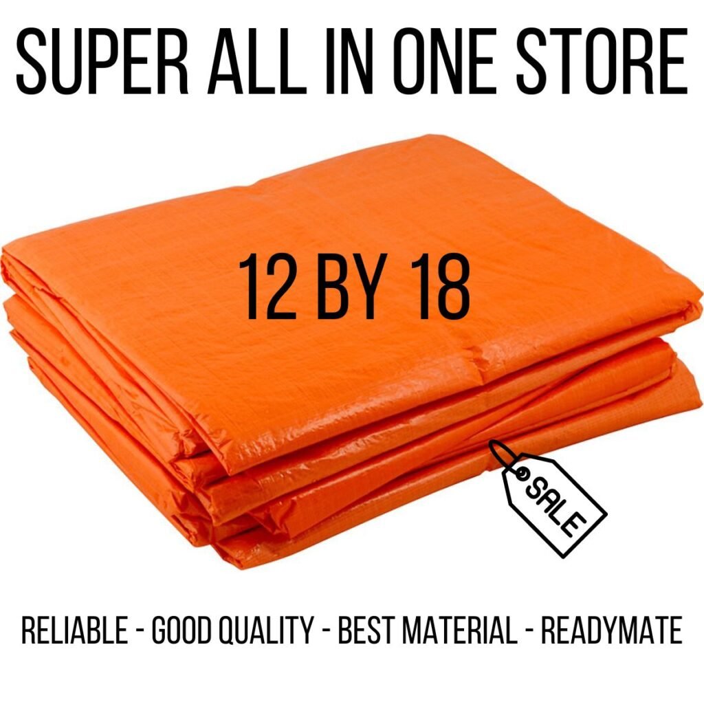 High-Quality Heavy-Duty Waterproof Tarpaulin UV-Resistant Durable Cover with Reinforced Corners and Rust-Free Eyelets