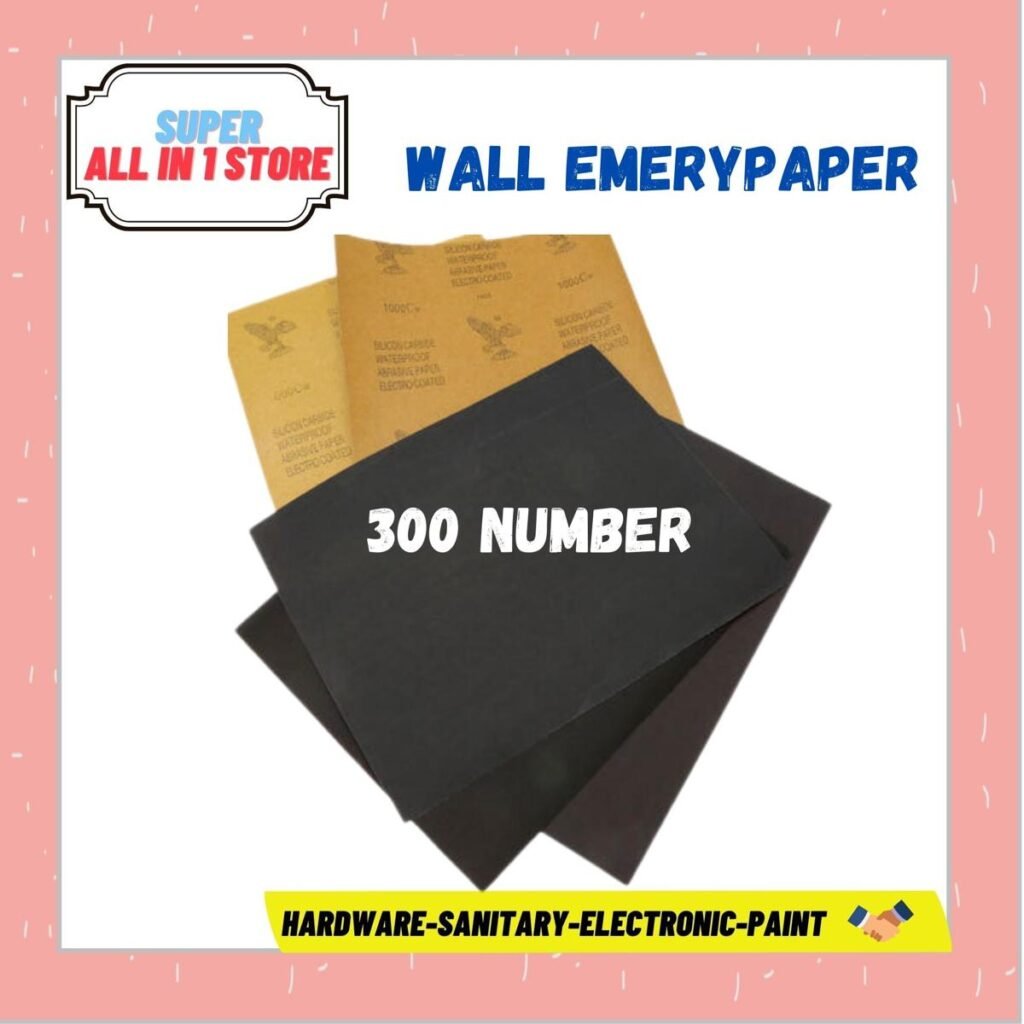 Enhance Your Surface Finishing with Waterproof Grit 300 Sandpaper - Perfect for Wood, Metal, and Walls