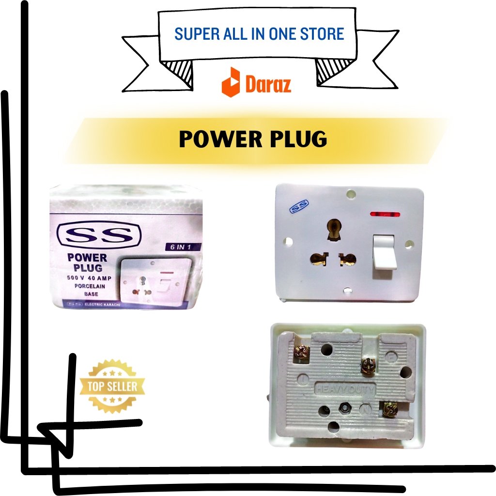 Procelain Power Plug