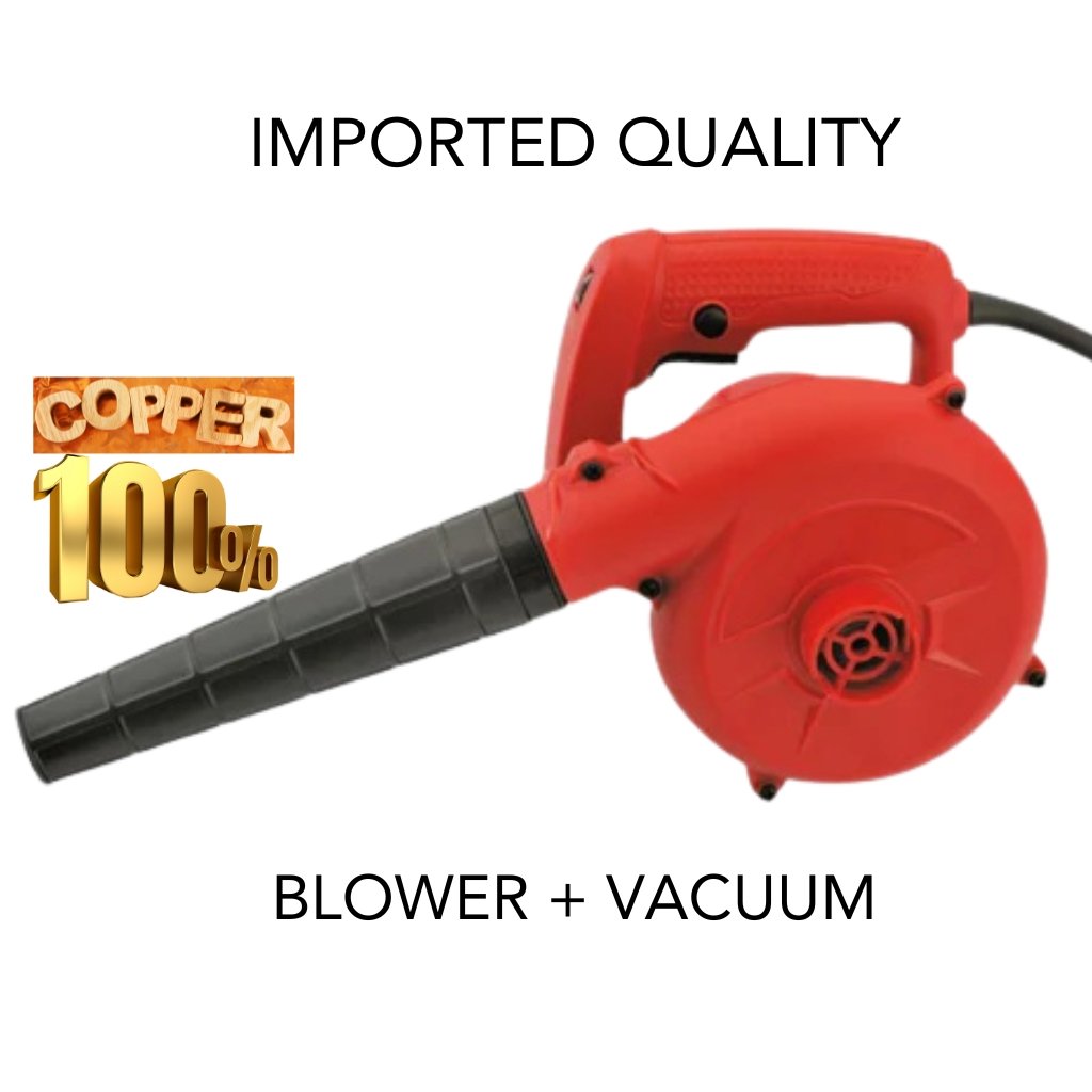 imported 100% Pure Copper Winding Portable Electric Air Blower Vacuum Cleaner Double Function Dust Blower & Dust Vacuum Cleaner Electric Blower Compressor Pump With Dust Bag