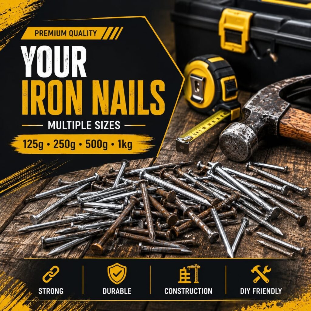 Iron Nails Mixed Sizes